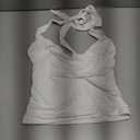 PINKMSTYLE Womens Sexy Halter Cowl Neck Backless Crop Tops Double Layer Ruched Going Out Summer Tank Top (White, XS)
