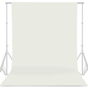 GFCC Ivory Backdrop Photography Background - 6FT x 10FT Photo Backdrop for Photoshoot Photography Video Recording Background Screen Picture Curtain