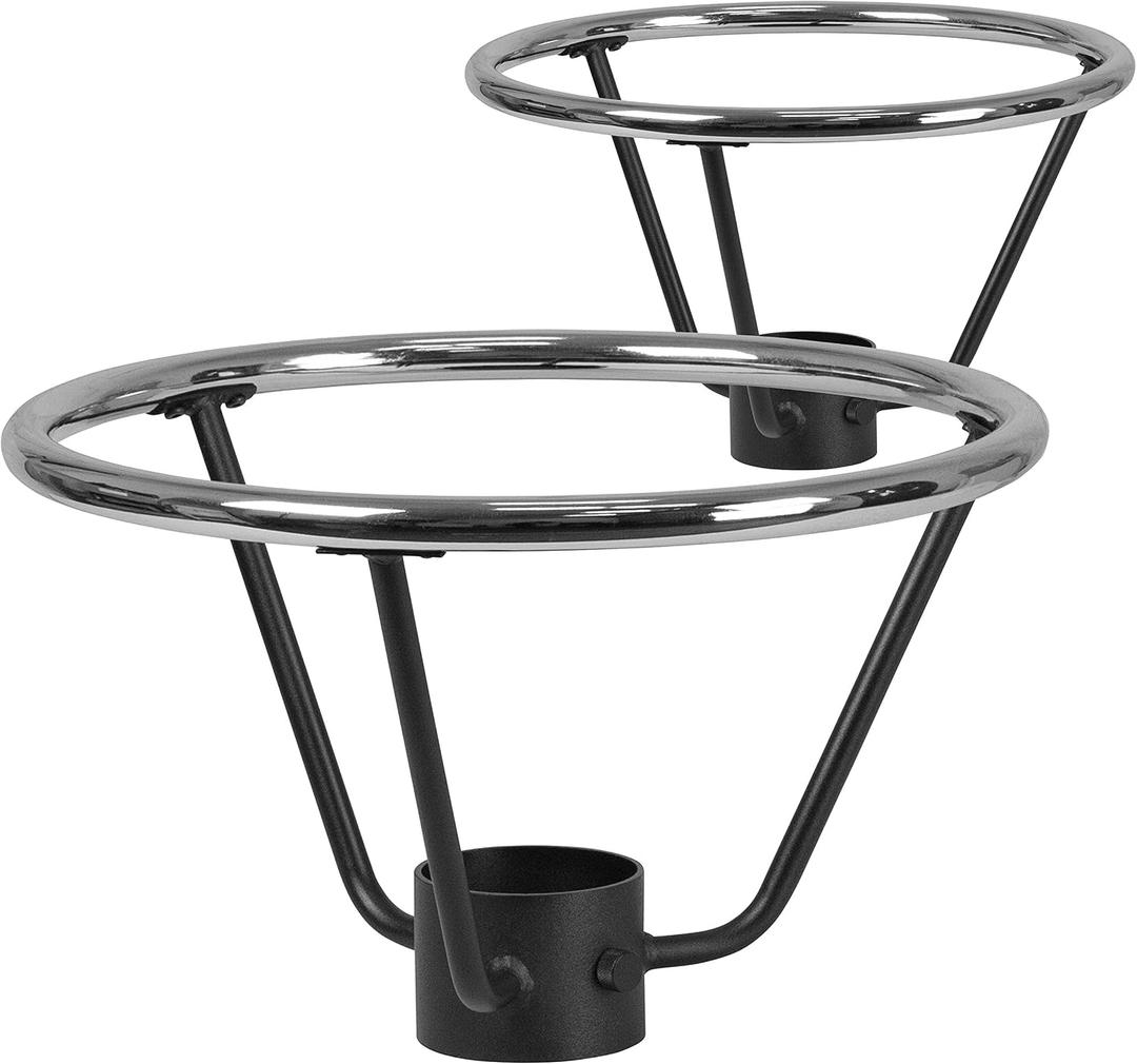Flash Furniture Jackson Bar Height Table Base Foot Ring with 4.25'' Column Ring - 19.5'' Diameter (Pack of 2)