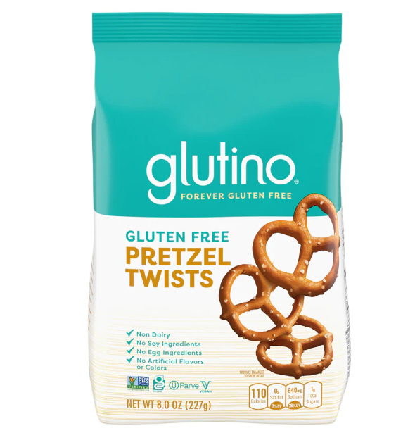 Glutino Gluten Free Pretzel Twists - 8 OZ 2-Pack, 227g, BBD 06/05/2026