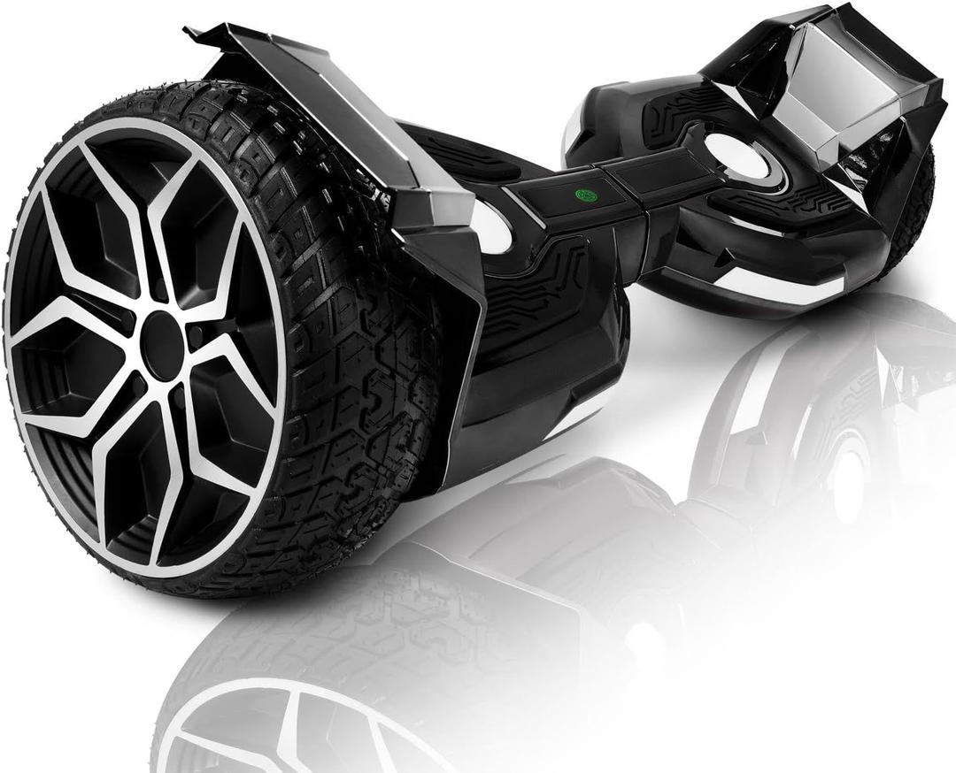 8.5 All Terrain Hover Board, Off Road Self Balancing Scooter with Bluetooth and LED Lights, UL2272 Safety Certified (Black)