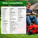 Mower Deck Rebuild Kit for 50'' Deck, Compatible with C ub Cadet LT-1050 LTX-1050 SLT-1550 SLTX-1050 Troy-Bilt GT-50 TB2450 XP-50 RZT-50 Mustang C Raftsman ZTL7000, Replace 918-04125 942-04053
