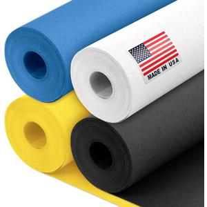 12" x 1200" (100 ft) Mini Egg Kraft Paper Set, 45 Lbs - Yellow, Dark Blue, Black, White - Made in USA Color Paper for Crafts, Appliques for Kids, DIY, Origami