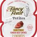 Purina Fancy Feast Petites Tender Beef Entre Gourmet Wet Cat Food Pate - (Pack of 12) 2.8 oz. Tubs