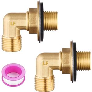 Wall Mount Commercial Faucet Installation kit,Lead-Free 90 dergee backsplash Mount Set for Stainless Steel Commercial Kitchen Prep & Utility Sink, 2 Pack