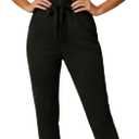 DeftSharp Women's Sexy Cocktail Party Clubwear Casual Working Rompers Club Back Zip Belt Long Jumpsuit (Black, S)