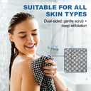 2 x 5 Pack Back Scrubber for Shower – Exfoliating Shower Towel, Japanese & Korean Scrub Washcloth, Body Exfoliator, Loofah/Luffa Sponge Bath Cloth, Exfoliating Scrub Towel, Back Washer for Women & Men