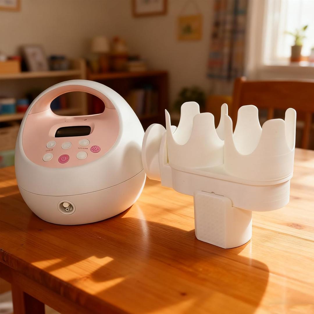 for Spectra S2 Bottle Holder, Portable Detachable Compatible with Spectra S2 Accessories, Dual Organizer with Hose Management (White)