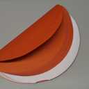 SHACOS 100 PCS Christmas Round Paper Placemats 13 inch Disposable Paper Place Mats for Dinner Wedding Birthday Party Festival Events Table Decoration, Orange Red