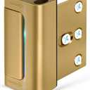 Home Security Door Reinforcement Lock  Heavy-Duty Metal Door Lock for Front Door, Childproof Safety Latch for Kids Safety, Extra Flip Top Lock Withstands 800 lbs, Interior Deadbolt Guard Home Safety