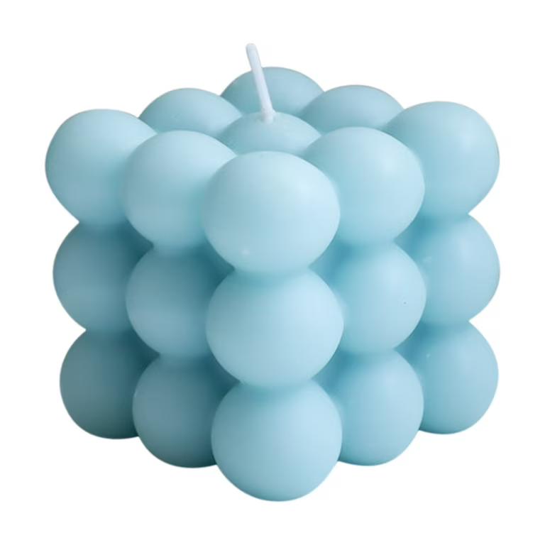 4PCS Bubble Candle, Trendy Room Decor Soy Candles Fun Candles for Girls Room Decor Aesthetic (Blue)