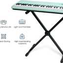 The ONE Single-X Keyboard Stand, Pre-Assembled X-Style Keyboard Stand with Locking Straps & Quick Release Mechanism, Adjustable Piano Stand