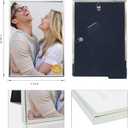 DECANIT 4x6 Picture Frame Metal,Thin Profile Photo Frame 4 by 6 Inch, Display for Wall Mounting or Tabletop Pack of 2,silver