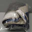 Cottolester Brown Quilt Set King Size 3 Pieces,Boho Striped Bedspread,Farmhouse Plaid Bedding Set Soft Microfiber Quilt with 2 Pillow Shams 110"x90"