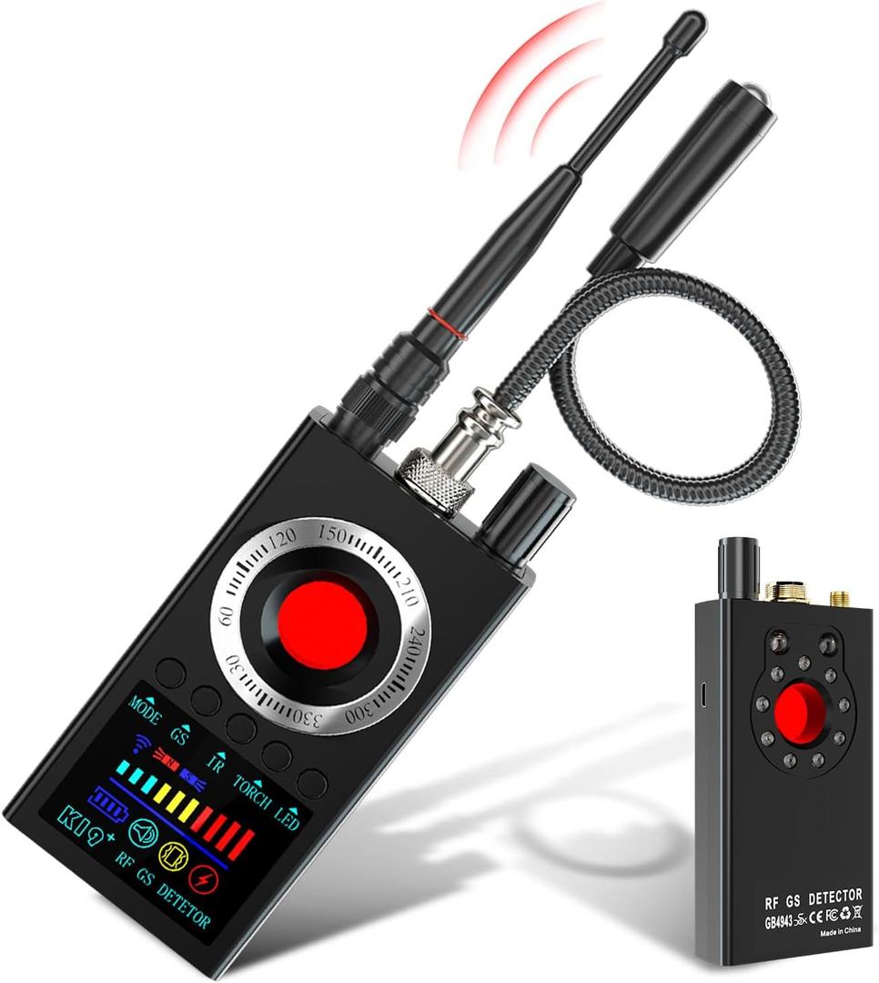Hidden Camera Detector Anti-Spy Detector Portable Listening Device Detector Camera Finder Professional Privacy Protector