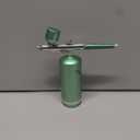 Airbrush Kit With Compressor - 48PSI Rechargeable Cordless Non-Clogging High-Pressure Air Brush Set with 0.3mm Nozzle and Cleaning Brush Set for Nail Art, Makeup, Painting, Cake Decor (Green)