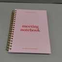 Lamare Meeting Notebook for Work Organization  Perfect Work Notebook for Note Taking, Meeting Planner and Office Supplies for Men & Women (Large - 6.9x9.8", Pink)