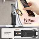 OMOTON TP02 360Rotating for MagSafe Tripod, Adjustable Aluminum Magnetic Phone Tripod for iPhone 17/16/15/14 Pro Max Air, Foldable Cell Phone Stand Fits Vlog, Gym, Travel Essentials Accessories