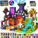 Magnetic Blocks with Light up Blocks -150PCS Magnetic Blocks for Kids Ages 4 5 6 7 8 9 10, Magnetic Light up Building Blocks, Stacking Magnets for Kid, Christmas Birthday Gift for Kids Ages 3+