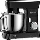Stand Mixer, 6QT 10+P Speed Tilt-Head Kitchen Electric Mixer, Food Mixer with Stainless Steel Bowl, Dough Hook, Flat Beater, Wire Whisk, Splash Guard for Daily Use - Black