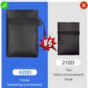 Outdoor Faucet for Winter, POROLIR 8.3" H x 6.7" W Thicker Insulation Faucet for Winter Hose Bib Insulated Faucet Sock Spigot Freeze Protection Black (4-Pack)