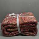 Levtex Home - Spruce Red Quilt Set - King/Cal King Quilt (106x92in.) + Two King Pillow Shams (36x20in.) - Paisley Pattern in Burgundy, Red, Tan, Grey - Reversible - Cotton