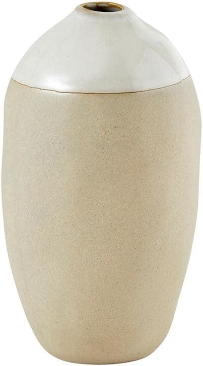 Santa Barbara Design Studio Vases for Home and Office Dcor Artisan Dipped Flower Vase, Medium, Cream