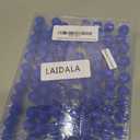 3 x LAIDANLA 120pc 15mm Deep Blue Silicone Beads for Keychain, Bracelet & Necklace Making