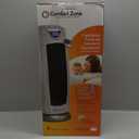 Comfort Zone CZ499R 1,500-Watt Oscillating Ceramic Tower Heater with Remote Control, 90-Degree Oscillation, Backlit Digital Thermostat with Temperature Display, Timer, and Built-in Overheat Sensor Silver