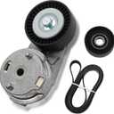 Dasbecan 39269 Serpentine Belt Drive Tensioner Pulley Component Kit Compatible with Jeep Wrangler 2007-2011, Replace# 89607 38018 6PK2285