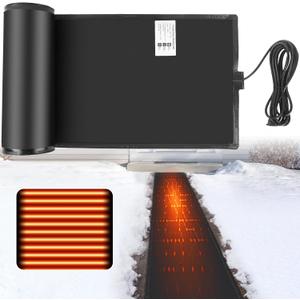 VASALAID Heated Snow Melting Mats, 15ft x 13in PVC Snow Melting Mats Outdoor, 120V Snow and Ice Melting Mats for Proof and Valley, 3 in/h Melting Speed
