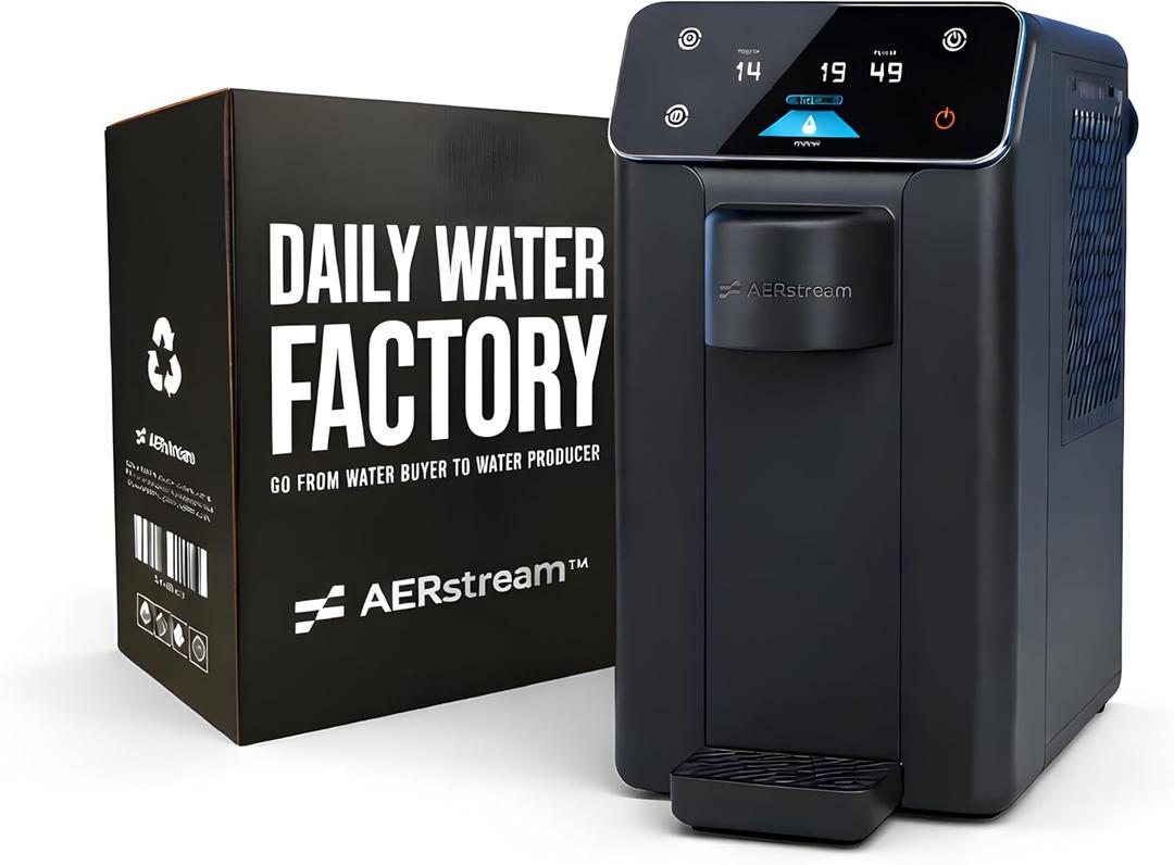 GW Pro Atmospheric Water Generator – Daily Water Factory™, Up to 10L/Day Water from Air Machine for Home & Office, Countertop Drinking Water System, Multi-Stage Filtration