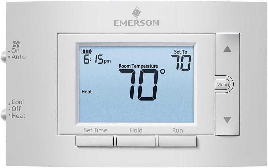 Emerson 1F83C-11PR Conventional (1H/1C) Programmable Thermostat, White Emerson 1F83C-11PR Conventional (1H/1C) Programmable Thermostat, White