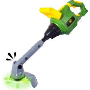 John Deere Power Tools Weed Trimmer - Construction Tool Toy with Lights and Sounds | Realistic Pretend Play Set for Kids 5+ - Sunny Days Entertainment