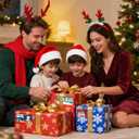 2 x 500 PCS Christmas Gift Tags Stickers  Self-Adhesive Holiday Name Labels for Christmas Presents, Wrapping Paper, Gift Bags & Seasonal Decorations (2.95 x 1.6 Inch)