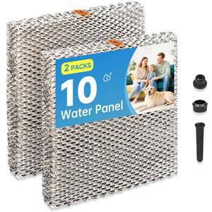 10 Humidifiers Filter Water Panel Compatible with AprilAire Whole-House Humidifier Models 500 500A 500M 550 580 110 220 Aluminum Mesh Humidifier Pad 2 Packs