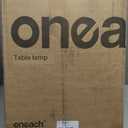 Oneach 27.75 Table Lamps Set of 2, Gold Modern Bedside Lamp with LED Night Light, USB A+C, Glass Lamps for Living Room, Bedroom, Nightstand, Office, End Table (2 Bulbs Included)