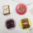 Small Ice Pack, Boo Boo Ice Pack for Kids, Multiple Color Ice Packs, Reusable Instant Cooling Relieves Pain (Chocolate)