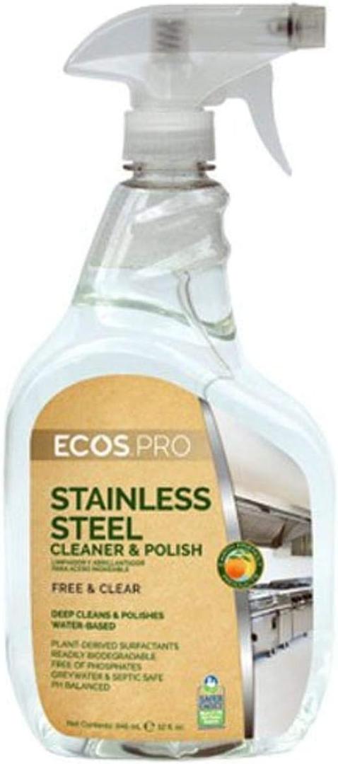 Earth Friendly PL933032 Stainless Steel Cleaner & Polish - 22 Oz