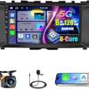 [8 Cores 6+128G] Radio for Nissan Altima 2013-2018, 9 Inch IPS Touch Screen for Altima Car Stereo with Wireless Carplay Android Auto, Bluetooth 5.0, 32 EQ, GPS, 5G WiFi, 1280 * 720