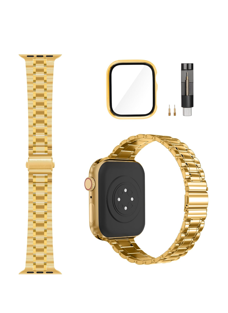 Solid Stainless Steel Band Compatible with Apple Watch 38mm 40mm 41mm