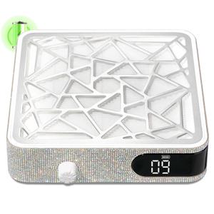 Nail Dust Collector, Cordless Dust Collector Nail Tech, Powerful Vacuum Fan Vent Dust Collector Extractor Dust Suction Machine for Acrylic Nails Polishing, Nail Salon, AB Diamond