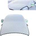 Heavy Duty Snow Car Cover, Widened & Thickened Vehicle Hood Windows Protector with Cotton Liner, All Weather Scratch-resistant Insulation Car Body Protector,Universal for Most Cars, SUVs, Trucks