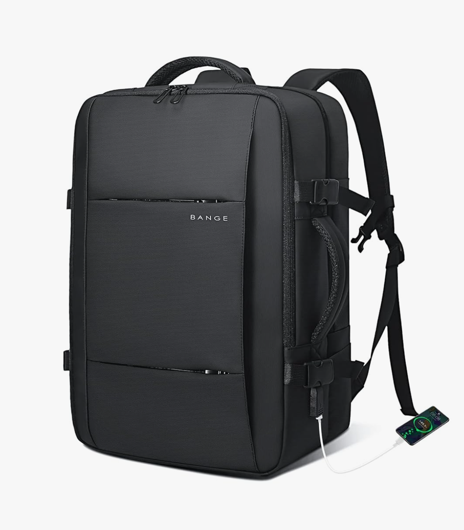 BANGE Travel Backpacks,Flight Approved Carry On Backpacks, 17-inch Laptop Backpack for International Travel Bag,Weekender Luggage Backpack for Men