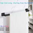 2 Packs 28 Inch Towel Bar for Bathroom 28 Inch Kitchen Towel Holder Brushed Nickel Towel Rod Wall Mounted SUS304 Rustproof Towel Rack Modern Square Design (2, Matte Black, 28 Inch)
