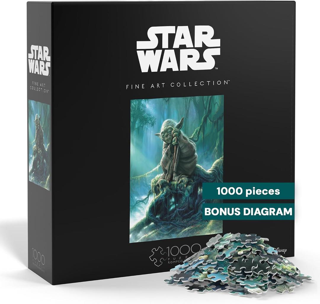 Buffalo Games - Star Wars - Yoda - 1000 Piece Jigsaw Puzzle For Adults -Challenging Puzzle Perfect for Game Nights - Finished Size is 26.75 x 19.75