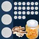 Membrane Filter Sticker 58 mm 0.2 um Strong Adhersive Filter Disc for Mushroom Cultivation (58 mm,24 pcs)
