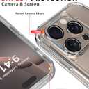 Diverbox for iPhone 16 Pro Max Case [Shockproof] [Dropproof] [Tempered Glass Screen Protector + Camera Protectors] Heavy Duty Protection Phone Case Cover for Apple iPhone 16 Pro Max (Matte Clear)