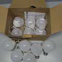BUBO Vanity Light Bulbs 60 Watt Equivalent, 7W LED Bathroom Light Bulbs Over Mirror, Daylight White 5000K, G25 Globe Round Bulbs for Makeup, E26 Standard Base, 800LM, Non-Dimmable, 12 Pack