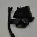 Greatever Dry Snorkel Set,Panoramic Wide View,Anti-Fog Scuba Diving Mask,Professional Snorkeling Gear (Adults, Black)
